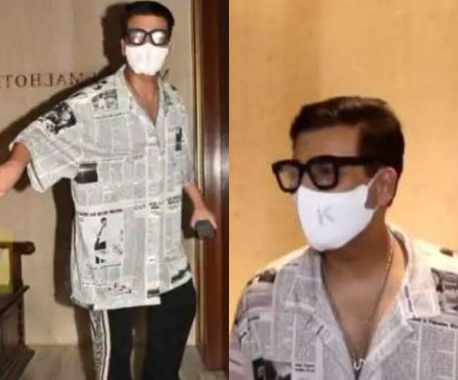 karan-johar-wears-newspaper-printed-shirt-in-at-ma